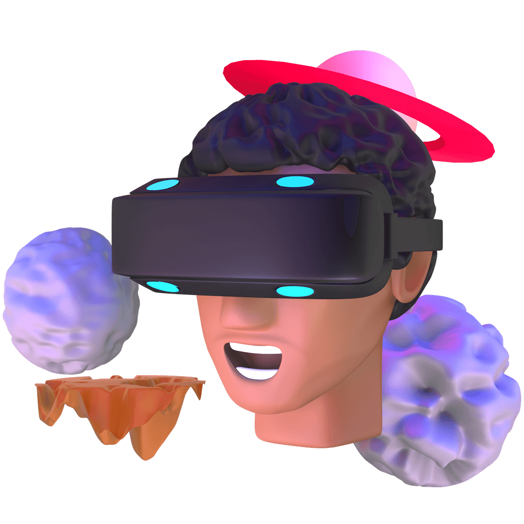 Gamer experiencing virtual reality